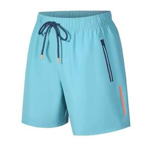 Pantalones cortos deportivos informales hechos a medida para hombre, cintura elástica, transpirables, de secado rápido, colores sólidos de alta calidad, lo último en Color personalizado - Product Image 4