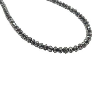 Cuentas para hacer joyas de diamantes negros, fabricante al por mayor, 100% hebras de cuentas de diamantes sueltos naturales, cuentas de diamantes de alta calidad - Product Image 5