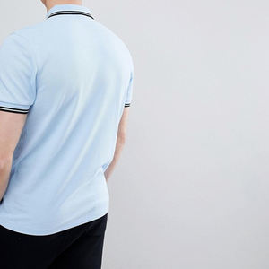 เสื้อโปโลผู้ชายแขนสั้นผ้าฝ้ายระบายอากาศได้ดีป้องกันรอยยับ - Product Image 3