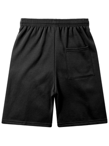 Nouvelle Arrivée Short de Sport Homme Uni Écologique 100% Coton Épais Molleton Français Respirant Imperméable Séchage Rapide Longueur Mi-Cuisse - Product Image 2
