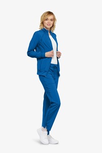 Chaqueta de Uniforme de Enfermera Azul Marino Antiarrugas Personalizada de Fábrica 2025, Uniformes de Enfermería Elásticos, Chaqueta de Manga Larga para Otoño - Product Image 6