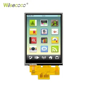 Wisecoco Solution d'écran d'appareil portable Écran tactile LCD de 3.2 pouces Prise en charge du port série Spi Plage de température de luminosité personnalisée