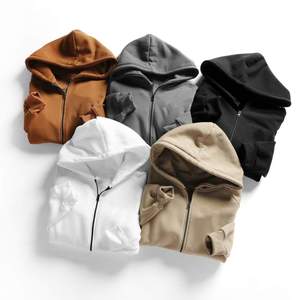 Sudadera con Capucha para Hombre, Color Liso, Teñida, Otoñal, Personalizable en Color y Talla, Forro Polar Ligero, Transpirable y Ecológico, Manga Larga - Product Image 4