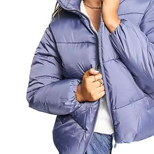 Chaquetas y Abrigos de Invierno para Mujer, Chaqueta Corta Acolchada, Chaqueta Bomber de Plumón, Abrigos de Moda para Mujer, Servicio OEM - Product Image 4