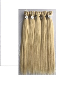 Vente en gros 100% de qualité supérieure 10A extension humaine vierge alignée sur les cuticules de qualité supérieure 24 ''machine à faisceau droit Double trame - Product Image 1