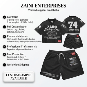 280 GSM Heavyweight Birdseye Mesh Polyester Black T Shirt <b>Short</b> <b>Set</b> Custom Sublimation Logo OEM - Product Image 1