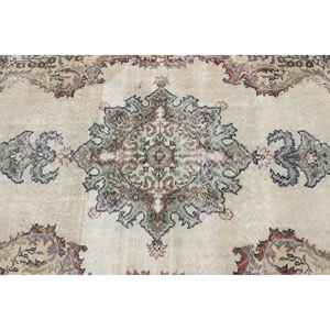 Alfombra Decorativa Vintage, Alfombra Turca de 3.8x6.3 pies, Alfombra de Lana Ikat Marrón - Product Image 5