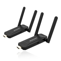 Ensemble émetteur et récepteur professionnel sans fil 4K, prise en charge jusqu'à 16 appareils, partage multi-écrans, portée 50m