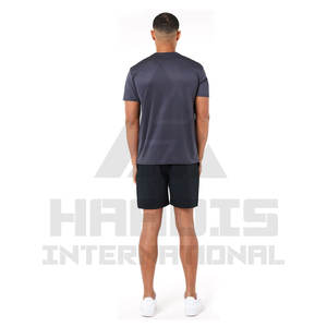 Venta al por mayor Hombres 2 Piezas Jogger Set Personalizado Dos Tonos Corto Twin Set Hombres Oversize Verano Camiseta de manga corta y pantalones cortos Conjuntos - Product Image 6