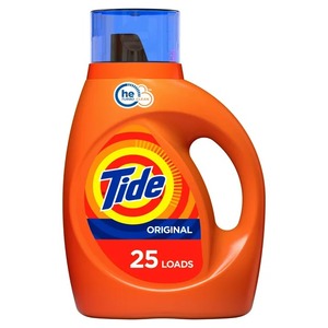 Tide Original HE, <span class=keywords><strong>25</strong></span> Ladungen flüssiges Waschmittel, Original, 37 fl oz