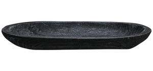 <b>Black</b> Colored Unique Shape Acacia Wooden Sushi Serving <b>Tray</b> and Plates Wholesaler Dessert Platter for Restaurant Kitchen - Product Image 4