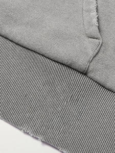 Sudadera con Capucha Extra Grande de Estilo Vintage, 500 Gsm, 100% Algodón, con Cierre, Lavado Ácido, Producto de Primera Calidad de AKO - Product Image 3