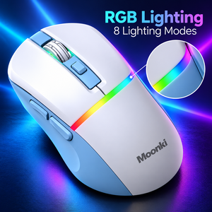 Souris de jeu sans fil rechargeable RGB M96 avec 6 boutons et capteur PAW3212 - Product Image 3