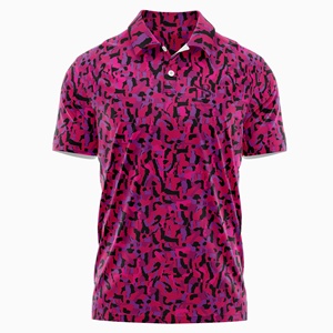 Polos en sublimation intégrale 100 % polyester avec impression de logo personnalisée, haut pour homme, polo à séchage rapide - Product Image 1