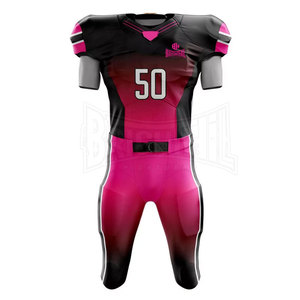 Combinaison de football à manches courtes pour la course à pied à séchage rapide de conception personnalisée en gros d'usine uniforme de football américain - Product Image 4