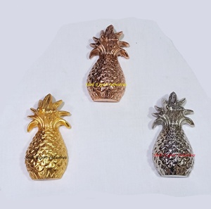 ที่เปิดขวดดีไซน์สับปะรดทำจากโลหะมีหลายสีอุปกรณ์เปิดขวดเบียร์สำหรับห้องครัวและบาร์ที่บ้าน
