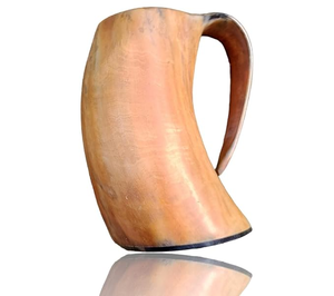 Mug à boire en corne polie naturelle, style animal, fait à la main, rustique, tasse à bière, mug à méad viking pour bar et usage domestique - Product Image 5