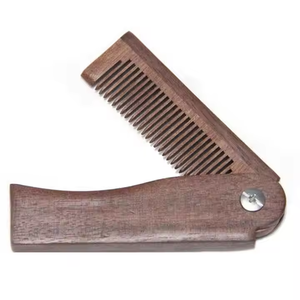 หวีเขาควายธรรมชาติด้ามจับยาวอุปกรณ์ดูแลเส้นผมหวีจัดแต่งทรงผม - Product Image 5