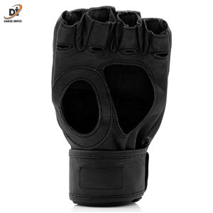 Venta caliente medio dedo buena calidad entrenamiento profesional personalizado MMA boxeo guantes MMA sin dedos - Product Image 2