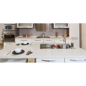 แผ่นควอตซ์คาร์ราร่าเกรดพรีเมียมสำหรับเคาน์เตอร์ครัว ท็อปห้องน้ำ ห้องนอน หนา 2 ซม. 3 ซม. ขัดเงา ขอบเจียร ตัดตามขนาด - Product Image 1