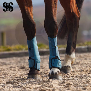 Protection anti-impact, cuir véritable, flexible, léger, respirant, durable, bottes pour chevaux, absorption des chocs, soutien, entraînement - Product Image 5