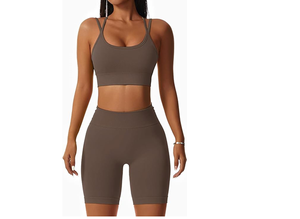 Conjuntos Deportivos para Mujer de 2 Piezas, Top de Manga Larga sin Costuras, Leggings con Efecto Push-Up Oculto, Ropa de Gimnasio - Product Image 4