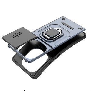 Funda Protectora para Teléfono Celular con Lente Protectora de PC de Plástico Duro Resistente a Golpes con Soporte para VIVO IQOO Z10 Turbo - Product Image 4