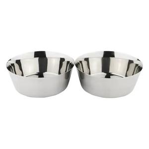 Juego de 6 cuencos decorativos de acero inoxidable puro para servir con gran calidad para la mesa del hogar y la cocina a muy bajo costo - Product Image 2