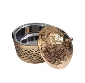 Ensemble de 3 chauffe-plats de haute qualité de qualité supérieure matériau de la plus haute qualité métal fini argent chauffe-plat Pot arrivée à chaud - Product Image 6