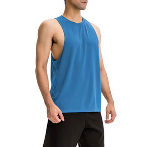 Camiseta Deportiva de Tirantes para Hombre, Estilo Musculoso, para Entrenamiento de Fisicoculturismo, Color Rojo, con Logotipo Personalizado - Product Image 5