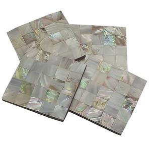 Posavasos clásico de madreperla para taza de té con soporte de Metal de piedra natural antiadherente para el hogar o el Hotel, alfombrillas y almohadillas al por mayor - Product Image 2