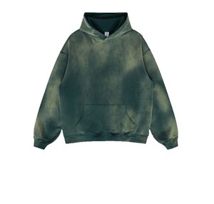 Tela de punto de alta calidad hecha a medida, a prueba de viento, anticontracción, hombros caídos, Sudadera con capucha básica, mezcla de algodón para otoño frontal - Product Image 6