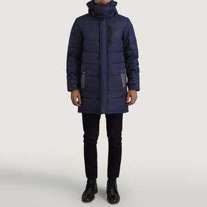 Moore <strong>Blue</strong> Waterproof Hooded <strong>Parka</strong> Casual Style - Product Image 3