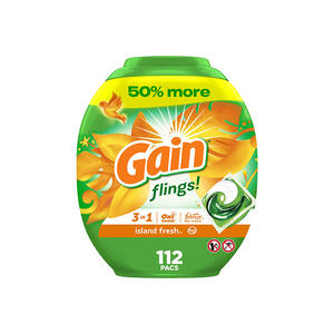 Lessive en capsules Gain + Aroma Boost Deep Clean, parfum fruité, 154 fl oz, compatible HE, capacité de lavage 107, Febreze - Product Image 4