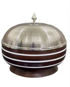 Rond Classique Design Élégant Casserole Alimentaire Buffet Serveur Hotpot Pour La Maison Hôtel Ustensiles De Cuisine En Métal Servant Réchauffeur De Nourriture - Product Image 3