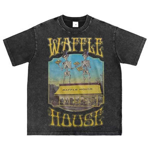 Camisetas con Lavado Ácido Más Vendidas en Línea, Nueva Llegada, Bordado Nuevo 2026, Logotipo Personalizado Impreso, Camisetas con Lavado Ácido - Product Image 1