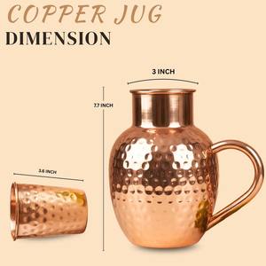 benefits <b>jug</b> Traditional <b>copper</b> water <b>jug</b> Indian <b>copper</b> water <b>jug</b> Detox <b>copper</b> water <b>jug</b> Pure <b>copper</b> drinkware <b>Copper</b> water - Product Image 5