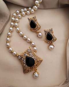 Gran oferta, joyería, collar de Esmeralda, conjunto de collar de pendientes de lujo para mujer para regalos de Festival - Product Image 5