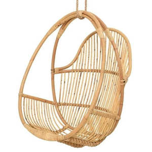 Balançoire suspendue en rotin de meilleure qualité avec coussin décoration de jardin de style européen - Product Image 1