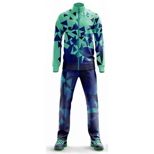 Chándal de sublimación de secado rápido con joggers elásticos y chaqueta con cremallera para entrenamiento y uso en el gimnasio Chándal de sublimación para hombres - Product Image 3