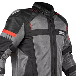 Chaqueta de verano de moto ligera para hombre con armadura aprobada por CE paneles de malla transpirable forro impermeable - Product Image 3