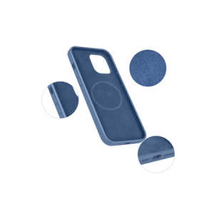 Funda Protectora de Silicona Inalámbrica Silksafe Azul Premium para iPhone 12 Mini, Diseño Más Reciente, Estilo Líquido de Silicona Suave - Product Image 3