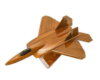 Modèle d'avion de chasse en bois d'acajou F15/F22/F35, modèle d'avion en bois massif multi-modèles à l'échelle, provenant du Vietnam
