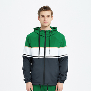 Chándal de fábrica para hombre, ropa de calle, pantalones Cargo apilados bordados y conjuntos de Sudadera con capucha, chándales con logotipo personalizado para correr - Product Image 5