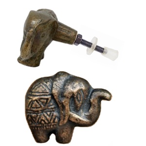 Bouton d'éléphant moderne en laiton de fonte poignée de traction antique pour armoire tiroir armoire commode salon meubles de cuisine - Product Image 2