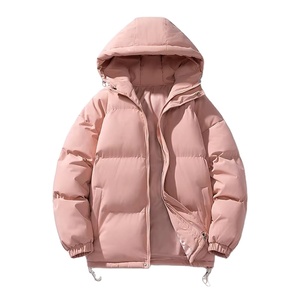 Wholesale Unisex Winter Puffer Coat Custom Logo Poly <b>Filled</b> Warm Padded <b>Down</b> <b>Jacket</b>, Drop Shipping Overcoat - Product Image 5