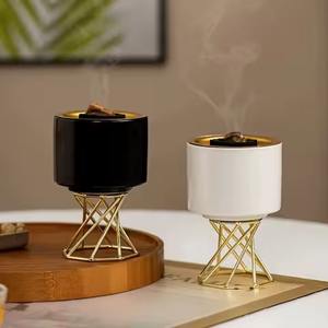 Brûleur et support d'encens de table de qualité supérieure Fourniture en gros Brûleur d'encens décoratif de luxe arabe Prix bas de l'Inde - Product Image 4