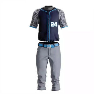 High-Performance Men's Baseball Uniform Set Sublimation Jersey and Pants Breathable Athletic Team Kits Wholesale - Product Image 4