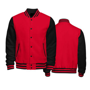 Veste universitaire en cuir Lettermen personnalisable pour hommes, à capuche, style motard, avec logo brodé réversible, produit OEM authentique - Product Image 1