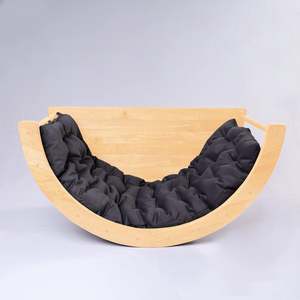 Lit à bascule Montessori pour enfants, unité de rangement pour pont de table en bois de pin durable et écologique, finition non toxique pour les enfants de 1 à 8 ans - Product Image 6